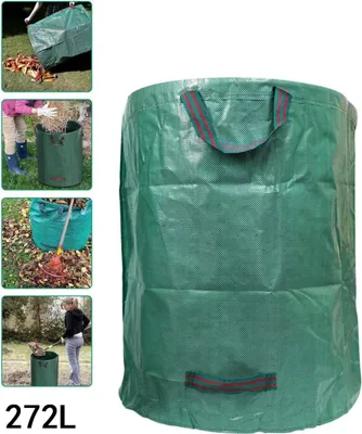 Zdjęcie produktu dla Worek ogrodowy na liście 272 l, wytrzymały pojemnik na odpady zielone, 67 cm