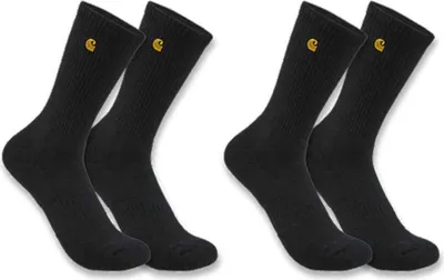 Produktbild von Carhartt Herren Socken Midweight Crew Sock 2 Pack | SC2252-M, Farbe:black, Größe:XL