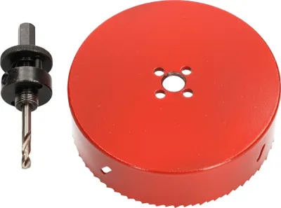 Obrázok produktu pre KOTARBAU HSS 140 mm píla na diery so strediacim vrtákom Píla na diery na kov, nehrdzavejúcu oceľ, drevo, plast
