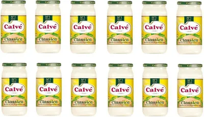 Produktbild von 12x Calve Calvè Klassik Mayonnaise mayo classic Fritessoße Soße Würzsaucen Sauce glass 500ml