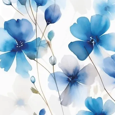 Produktbild von Servietten 24x24 cm - Everbloom blue