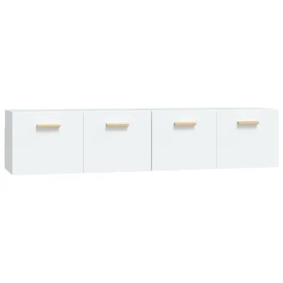 Produktbild von vidaXL Wandschränke 2 Stk. Weiß 80x35x36,5 cm Holzwerkstoff