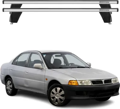 Produktbild von Menabo Dachträger Grundtäger für Mitsubishi Lancer 1995-2000 75kg Alu Silber 2x