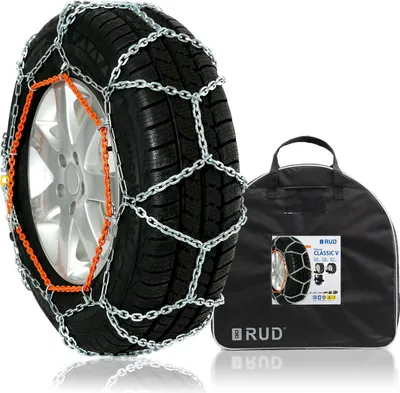 Produktbild von RUDmatic Classic V Schneekettenpaar verstärkt 0138 für mehrere Reifengrößen