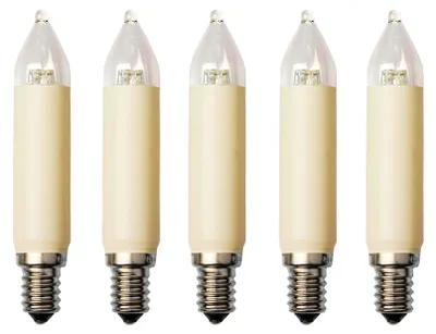 Produktbild von Ersatzkerzen LED 8-55V 0,1-0,5W, 5Stk E14, 4-30 Brennstellen außen 904987