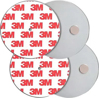 Immagine prodotto di Supporti a ventosa per rilevatori di fumo - confezione da 20 pezzi, adesivi, diametro 40 mm, montaggio rapido senza foratura
