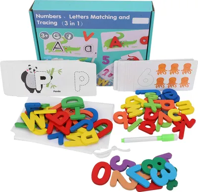 Obrázok produktu pre Čísla, abecedy, učebné kartičky, vhodné drevené hračky, vzory zvierat, pedagogické detské hračky