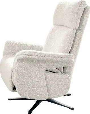 Produktbild von KAWOLA Sessel NAMA Relaxsessel drehbar Stoff hellgrau