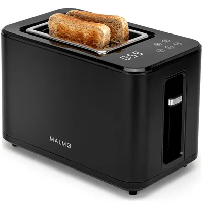 Toaster 2 Schlitze 900 Watt 6 Einstellungen Schwarz