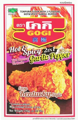 Produktbild von Gogi Tempuramehl Hot&Spicy Garlic Pepper 216g