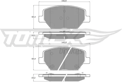 Produktbild von TOMEX brakes Bremsbeläge Satz Vorne Bremsklötze für OPEL INSIGNIA Caravan TX 19-10