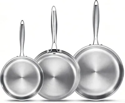 Imagen del producto de Sartén de acero inoxidable de 20/24/28 cm