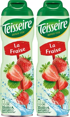 Produktbild von Teisseire Getränke-Sirup Erdbeere 600ml - Intensiv im Geschmack (2er Pack)