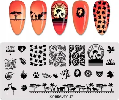 Image de XY-BEAUTY Plaque de tampons pour le nail art - 27