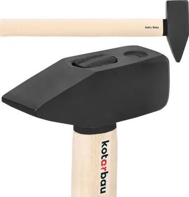 Produktbild von KOTARBAU® Hammer 3 kg Schlosserhammer mit Holzstiel 50 cm Vorschlaghammer mit robustem Kopf Ergonomisch Heimwerker Werkzeug Stahl