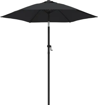 Zdjęcie produktu dla vidaXL Parasol czarny 200 x 224 cm aluminium