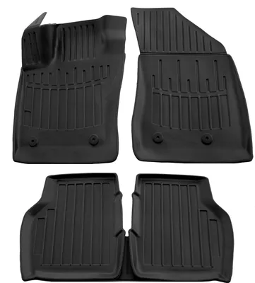 Image de 3D Tapis De Sol en Caoutchouc Premium Pour Jeep Compass 2 2016-2025 5pcs, Bord Haut, Noir, Antidérapant, Toutes Saisons