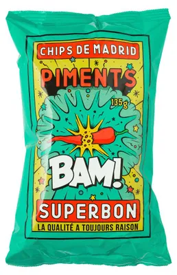 Immagine prodotto di Superbon Chips Piments patatine croccanti e piccanti 135g