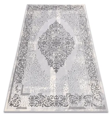 Image de Tapis CORE W7161 Rosette Vintage - structurel, deux niveaux de molleton, gris gris 120x170 cm