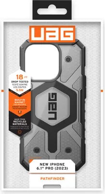 Produktbild von Urban Armor Gear 114281113131, Cover, Apple, iPhone 15 Pro, 15,5 cm (6.1"), Schwarz, Transparent
