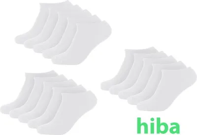 Produktbild von Bambus Socken, Sneaker Socken, 12 Paar, Damen und Herren, Kurze Socken, Antibakteriell, Weiß, 43-46