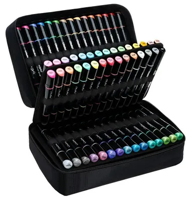 Obrázek produktu pro Akrylové fixy OHUHU Acrylic, 90 ks v penále