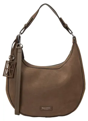 Produktbild von Marc O'Polo Leder Schultertasche Umhängetasche Bellilo Hobo Bag Faded Brown taupe