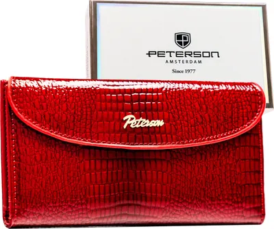 Produktbild von Peterson Portemonnaie aus Leder für Frauen Znigible rot One size