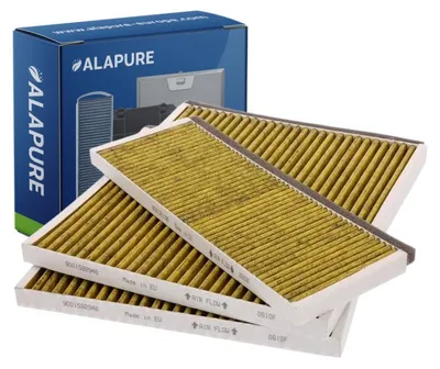 Image de Filtres à charbon compatibles avec Bosch CleanAir Plus, modèles DWZ1BK1I6 / 17008032 (lot de 3)