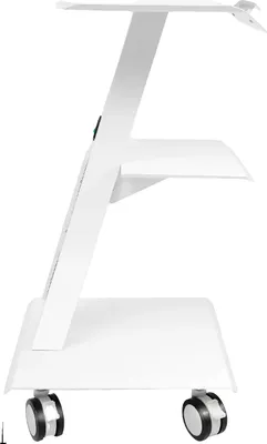 Immagine prodotto di Carrello medico, capacità di carico 100 kg, ruote bloccabili, colore bianco