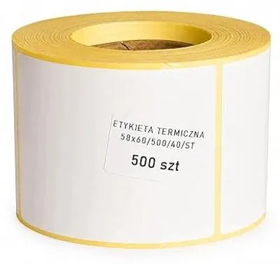 Zdjęcie produktu dla Etykiety termiczne białe 100X150MM na rolce do drukarki wysyłkowe