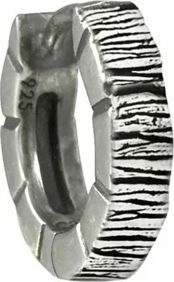 Produktbild von cai Einzel-Ohrring 925/- Sterling Silber 1,3cm Silbergrau ohne Stein 132210505