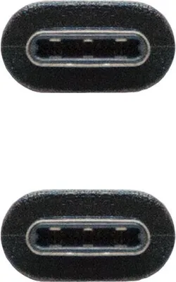 Zdjęcie produktu dla Nanocable USB 2.0, 1m, 1 m, USB C, USB C, USB 2.0, Męska/Męska, Czarny