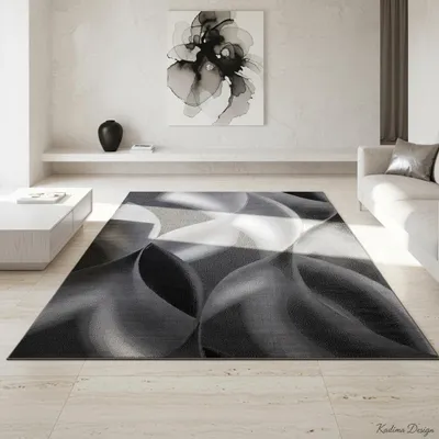 Teppich Kurzflor Abstrakte Wellen Polypropylen Wohnzimmer_Läufer_#sku_BARKPLUS801508008BLACK-BARKPLUS1201708008BLACK-BARKPLUS1402008008BLACK-BARKPLUS1602308008BLACK-BARKPLUS2002908008BLACK-BARKPLUS2403408008BLACK-BARKPLUS2803708008BLACK#
