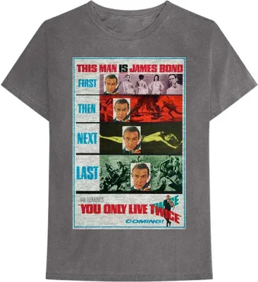 Produktbild von James Bond - "You Only Live Twice" T-Shirt für Herren/Damen Uni RO4589 (S) (Anthrazit)