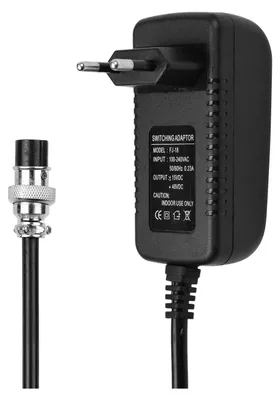 Image de Bloc d'alimentation 15 V 230 mA pour table de mixage, adaptateur secteur universel, connecteur rond à 4 broches, pour tables de mixage 16 canaux et plus petites, prise UE, 100-240 V