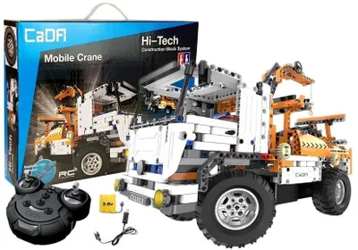 Obrázek produktu pro Stavebnice R/C CADA Dálkově ovládaný sklápěcí jeřáb 2v1 s 2,4G.