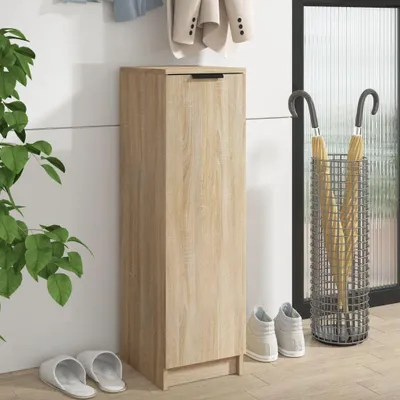 Produktbild von Schuhschrank aus Holzwerkstoff in Sonoma Eiche 30x35x100 cm