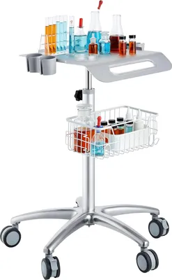 Zdjęcie produktu dla Wózek medyczny mobilny regulowany 68-109cm metalowy do kliniki