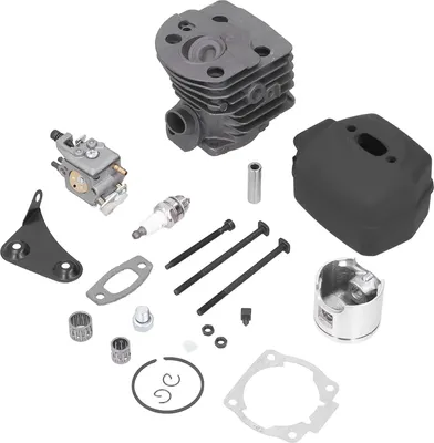 Image de piston de cylindre 46 mm Carburateur -Z�� Bougie -Joint Set Remplacement pour Husqvarna 55 51 Chaînes