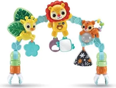 Obrázek produktu pro Hudební hračka pro miminka Arche, VTECH BABY téma džungle, vhodná pro dětskou postýlku, autosedačku, kočárek, smyslové vjemy