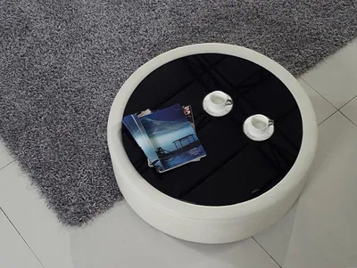 Produktbild von Rund Couchtisch Tisch Couchtische Glas Tische Designer Beistelltisch Wohnzimmer
