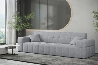 Produktbild von Kaiser Möbel Sofa 3 sitzer Couch NIMES stilvol Stoff VERITA Grau