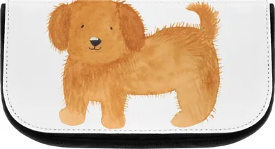 Produktbild von Mr. & Mrs. Panda Kosmetiktasche Hund Flauschig - Weiß - Geschenk, Necessaire, Hunde, Waschtasche, Hundemama, Süß, Waschbeutel, Hundeliebe, Kulturtasche, Sprüche