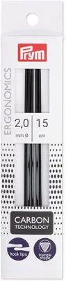 Produktbild von Famanu Doppelspitzige Stricknadeln 2mm - Schwarz