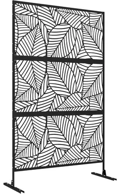 Produktbild von Wetterfester Metall-Sichtschutz aus verzinktem Stahl – rostbeständig, lasergeschnitten, 178 x 122 cm für Garten, Balkon & Terrasse