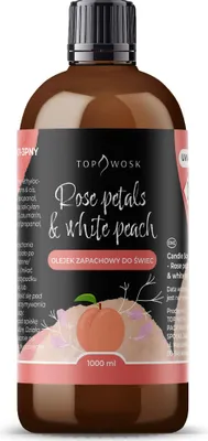 Produktbild von Duftöl mit Rosenblüten und weißem Pfirsich, 1000 ml