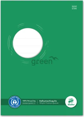 Produktbild von Staufen® green 794004611 Heftschoner - A4, 150 g, grün, Recycling