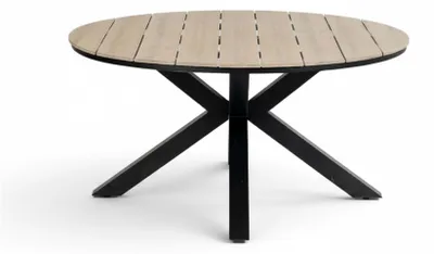 Produktbild von Runder Gartentisch | Limasol  ø 150 cm |  Polywood & Aluminium | Holz