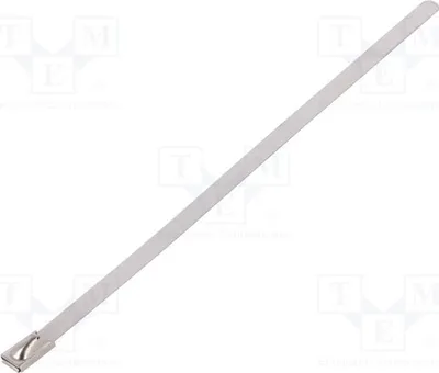 Immagine prodotto di 10 fascette stringicavo, resistenza 445N, diametro: 4,6 mm, colore: BU44-150. Fascetta stringicavo metallica, lunghezza: 150 mm